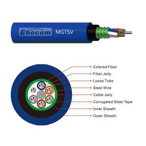 China MGTSV Flame Retardant Mining Cable G652D 12 24 36 48 96 144 core Outdoor Armoured Communication wholesale