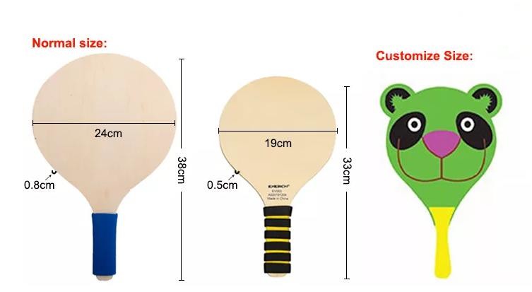 Multilayer Board Wood Beach Racket Sport Plywood Wood Pickleball Paddles