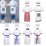 Customized Black Chef Work Wear Anti Wrinkle Economical Friendly