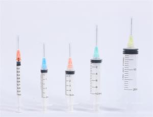 China 30ml 1ml Vaccine Syringe Luer Lock Disposable Medical With Needle wholesale