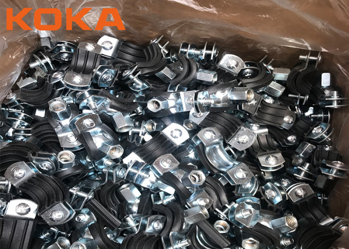 Heavy Duty Cushion Clamps Rubber Lined EPDM Pipe Clamps