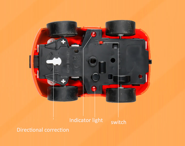 Four-Way Wireless Remote Control Off-Road Vehicle Models for Children's Cartoon Toy Cars