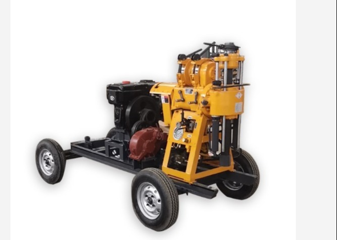 100meters Depth Crawler Mounted Drilling Rig For Exploration Drilling Hole Diameter 100mm