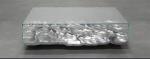 Luxury Black Marble Tempered Glass Coffee Table Furniture For Hotel