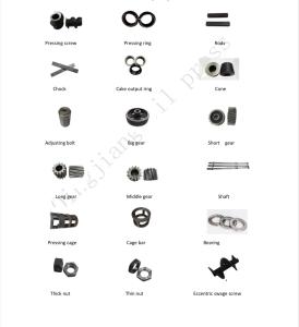 China ISO9001 Oil Making Machinery Oil Press Spare Parts OEM ODM wholesale