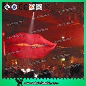China Cartoon Advertising Inflatables Balloon , Giant Mouth Red Lip Customized Character wholesale