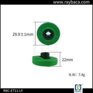 China 7.4g Round Shape Livestock Ear Tags / Small TPU Animal Rfid Tags wholesale