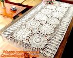 handmade, Crochet Round table clothing - table cover, handmade crochet, blanket,