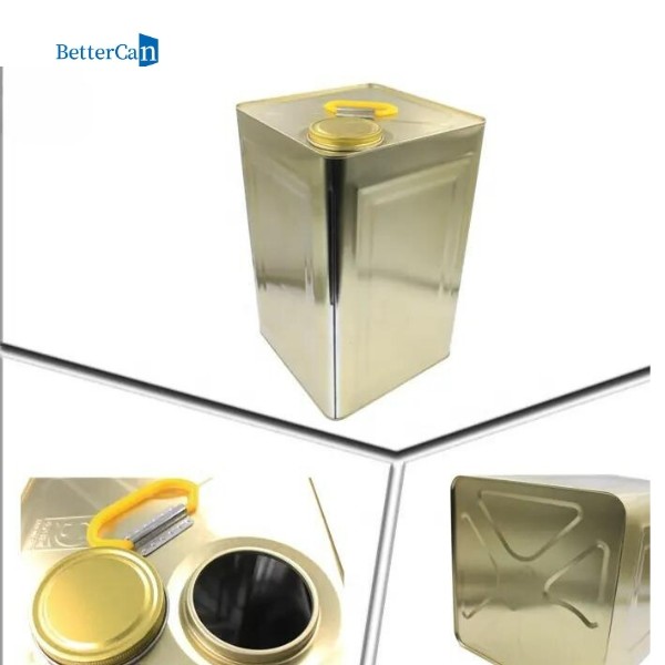 Square Paint Tin Cans Custom 5 Gallon Metal Paint Can ISO9001 approved