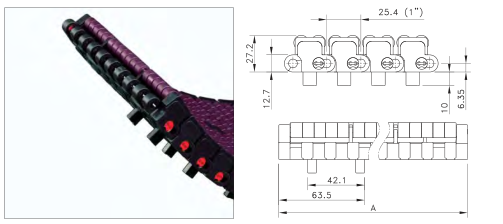 LBP 1005 WITH POSITRACK LOW BACK PRESSURE ROLLER TOP BELTS