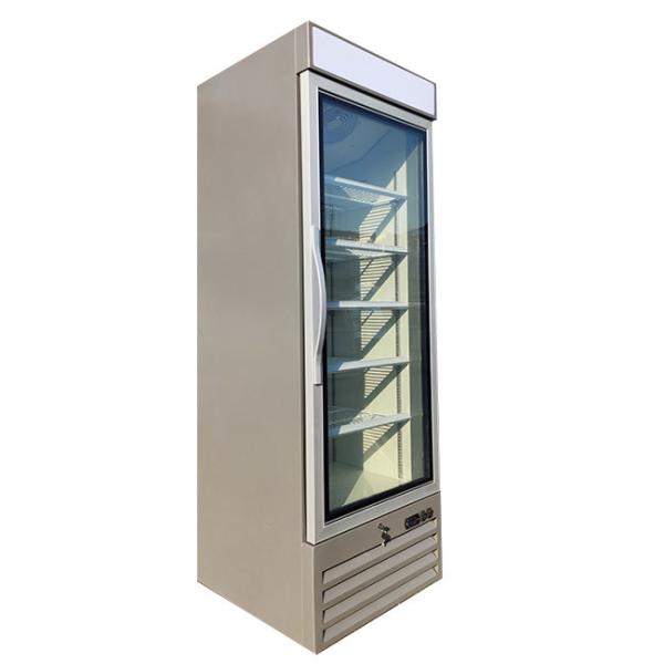 Glass Front Upright Freezer / Glass Door Freezer Merchandiser Environmentally