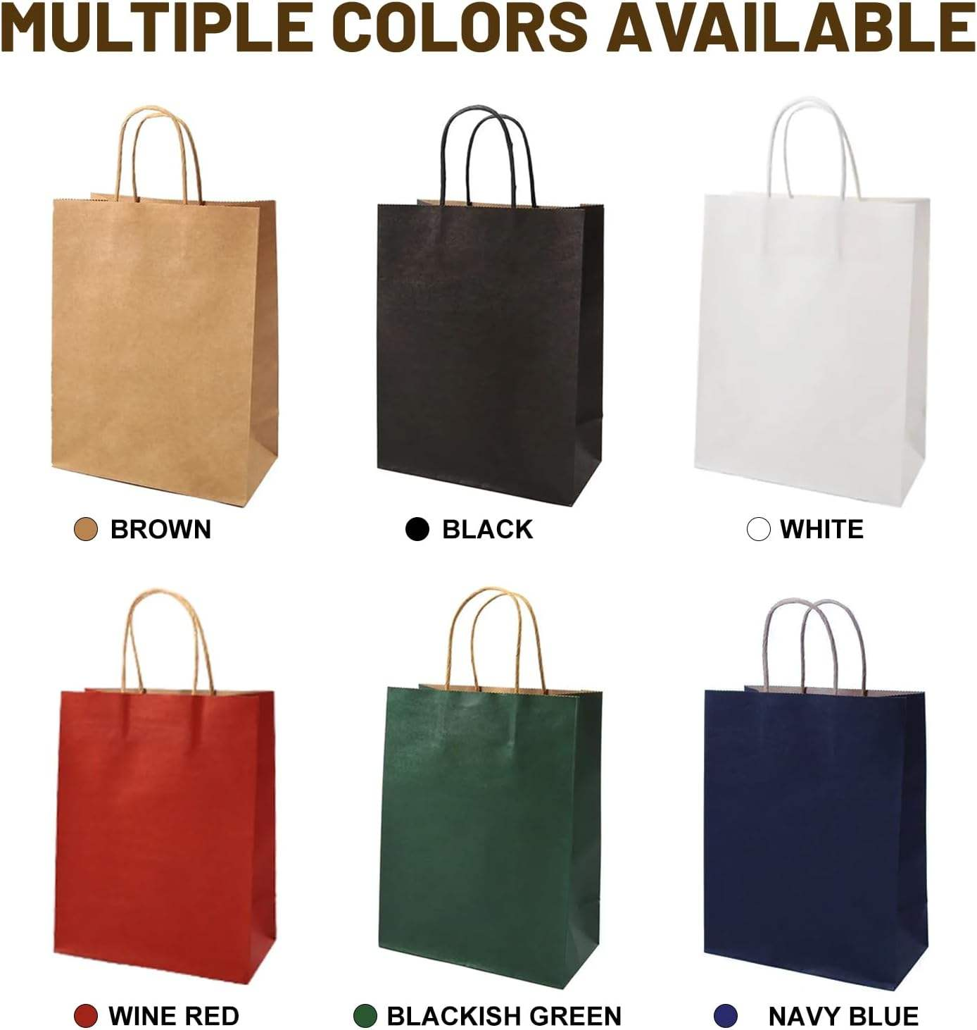 Disposable Food-Grade Tote Packaging Custom Logo Kraft Paper Bags With Ribbon For Craft And Food Packaged