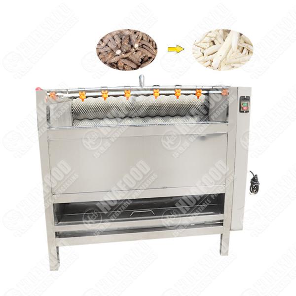 Quality Vegetable Brush Washing And Peeling Machine Cassava Peeling Cleaning Machine for sale