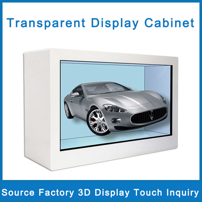 Ultra HD Transparent LCD Advertising 1920*1080 LCD Display Cabinet