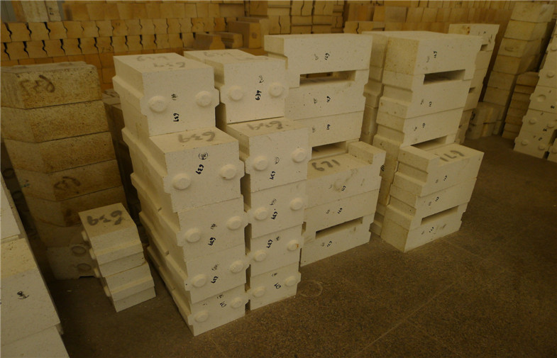 Size 9''x4.5''x2.5'' Heat Resistant High Alumina Refractory Brick , Refractory Fire Bricks