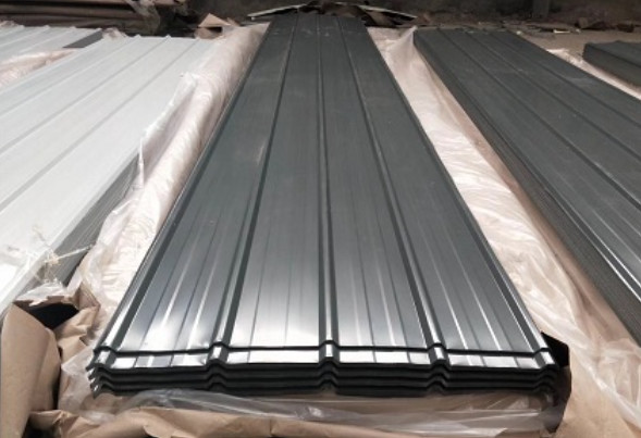 RAL9006 0.47mmTCT Metal Wave Tiles Metal Roof And Wall Cladding Corrugated Galvanised Sheets RAL3005