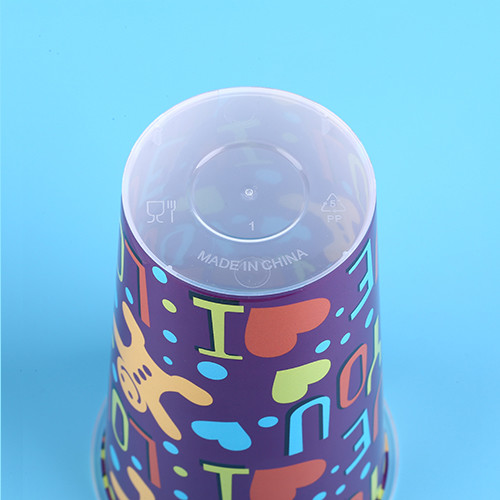 3D Lenticular Plastic Juice Cups Lable In Mould 98* Height 150 mm