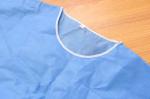 Blue Short Sleeve Hospital Surgical Scrubs Disposable Scrub Suit Clothing