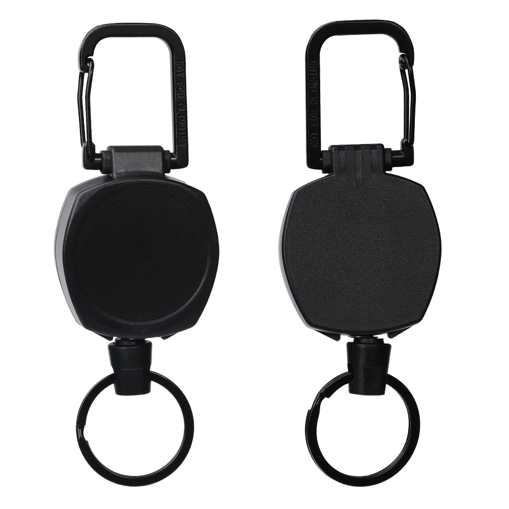Deyi Badge Reel Steel Cord Strength Carabiner Badge Holder For Secure Key