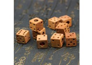China Mahogany Scorpion Wood Making Gifts Polishing Surface Pendant Wooden Hollow Dice wholesale