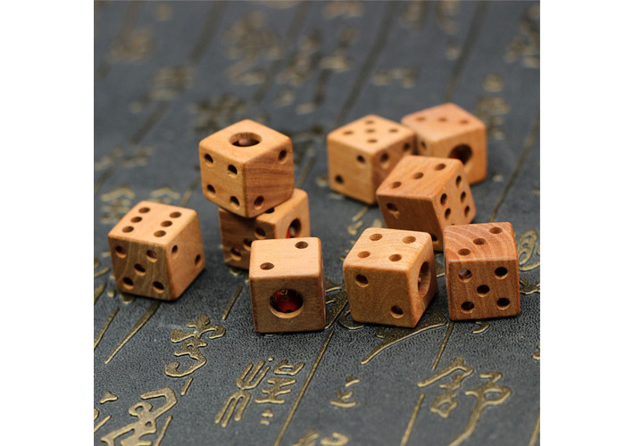Mahogany Scorpion Wood Making Gifts Polishing Surface Pendant Wooden Hollow Dice