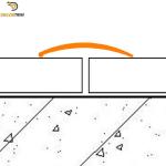 39.7mm Wide Aluminium Floor Threshold Strip Matt Bronze Decorative