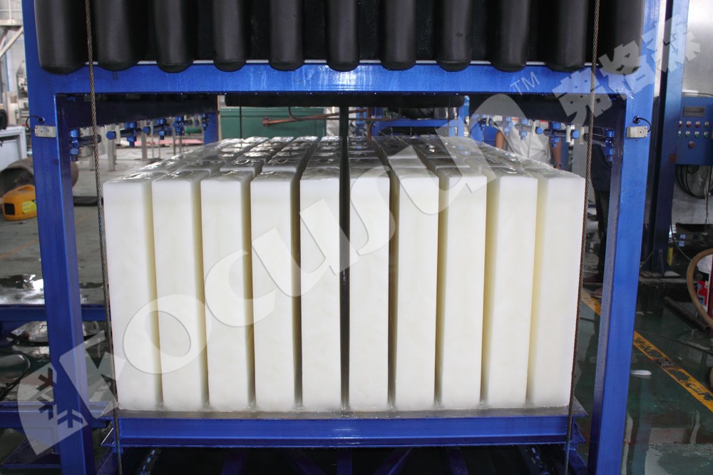 105kw Heavy Duty Direct Cooling System Ice Block Maker Machine with Bitzer Compressor