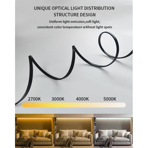 Full Black Outdoor LED Neon Strips 13*5mm Waterproof Flexible RGB LED Neon Light Strip