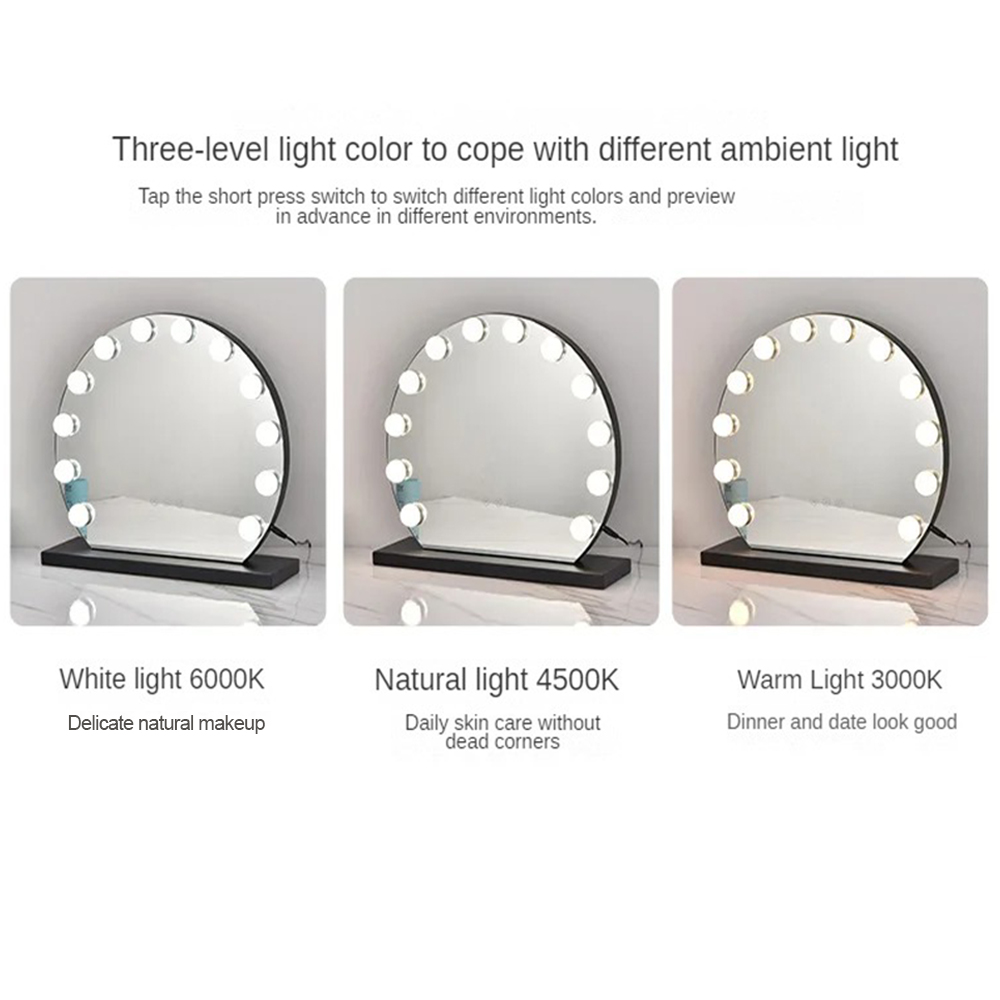 Extra LOGO Yes Custom Chrome LED Light Bulb Hollywood Mirror for Fashionable Vanity