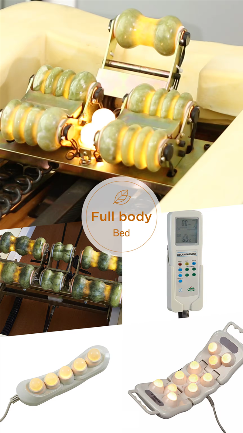 Therapy Thermal Body Jade Massage Mattress Infrared Jade Roller Massage Bed