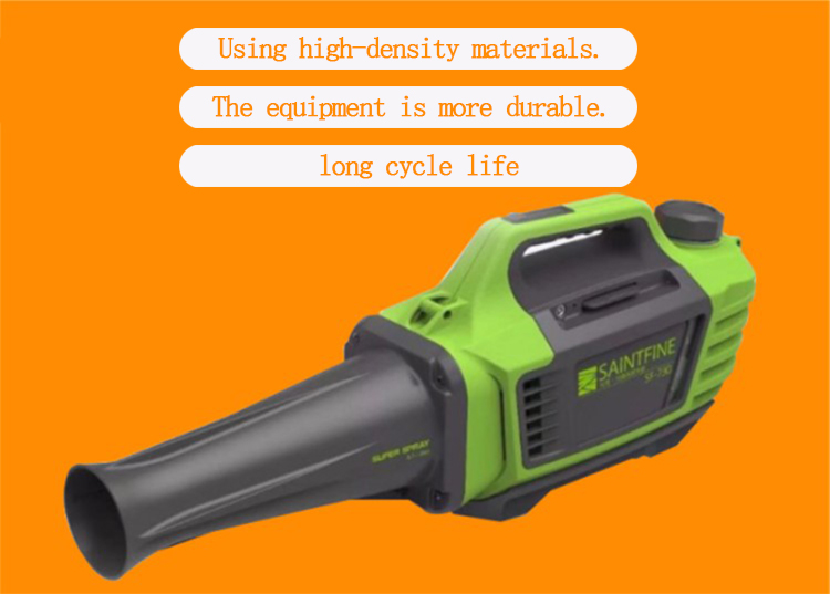 Fumigation Battery Power Plastic ULV Cold Fogger Machine Hand Hold SF750