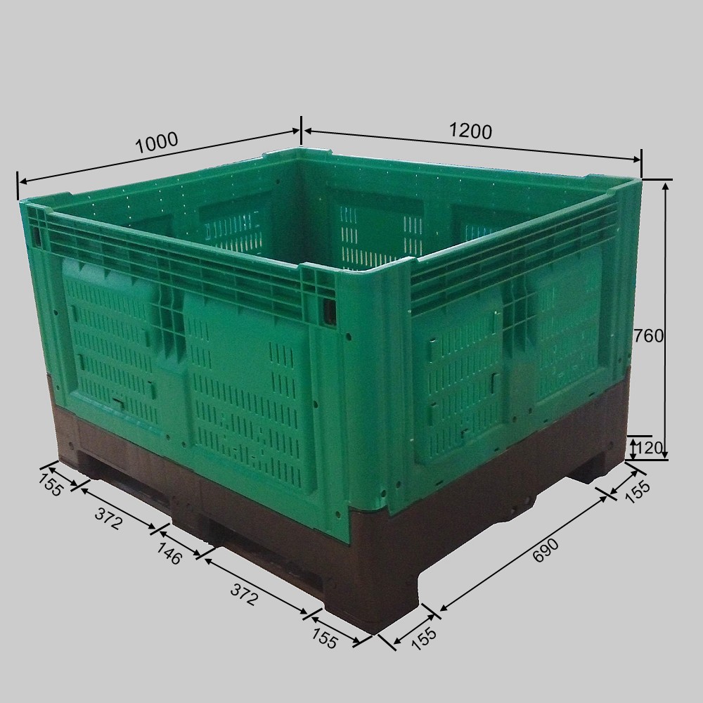 corrugated plastic bins collapsible gaylord box plastic pallet box