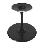 29inch Height Tulip Style Dining Table / Plywood Top Round Black Coffee Table