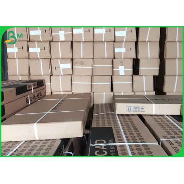 2 Rolls 54'' Wide Format 3'' Core 20lb White Bond Paper For CAD Printing 