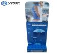 Lightweight Waterproof Cardboard PDQ Displays , Retail Umbrella POP Display