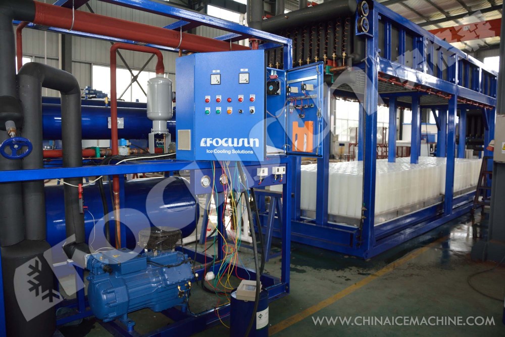 Fast Cooling Direct System Block Ice Machine 10 Ton Daily Capacity with Bitzer Compressor