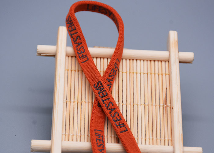 6mm Double Sided jacquard elastic tape Custom Logo For Garments