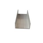 Stair Glass Free Grooved Aluminum Handrail Profiles Ground Holes 6063 T3