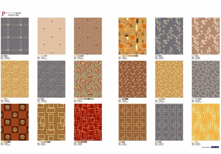 Fireproof printed nylon material home carpet from China
