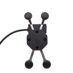 3-6.5 Inch Gps Phone Holder , 5V 2.5A Wireless Charging Motorcycle Phone Mount
