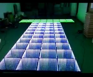 China 50 Ra CRI LED Dance Floor Tiles for Wedding Party Decoration Shinning Multi Color 50000 Working Hours wholesale