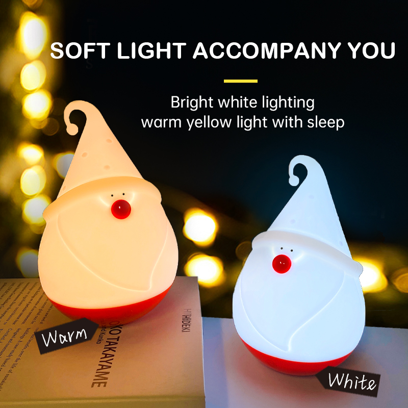 Custom Logo OEM Christmas Snowman LED Night Light Lamp with 30000 Hours Lifespan