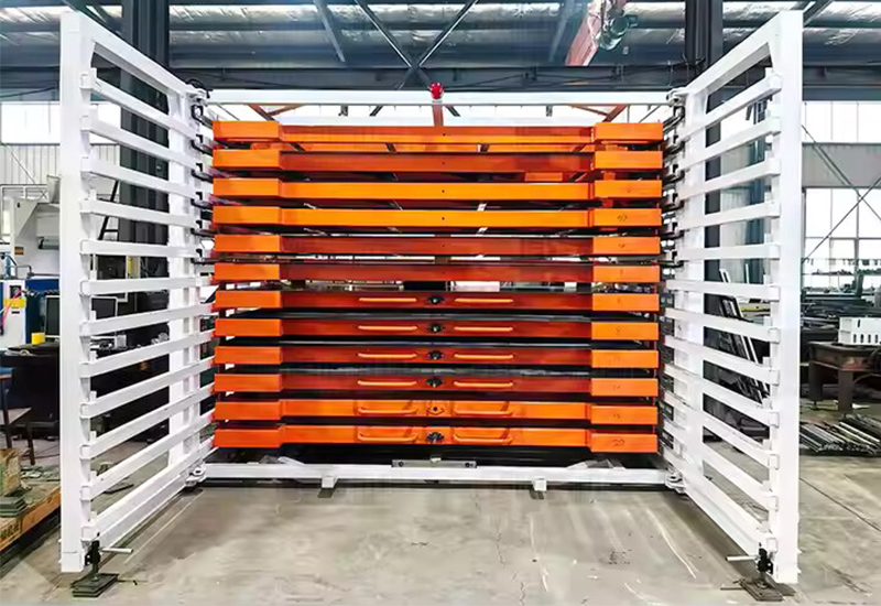 Hand-0perated Sheet Metal Storage Rack Sheet Drawer Roll-out Rack for Plate Storage