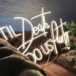 Window Hanging Neon Letter Signs Output 12-24V Acrylic Wedding Decoration