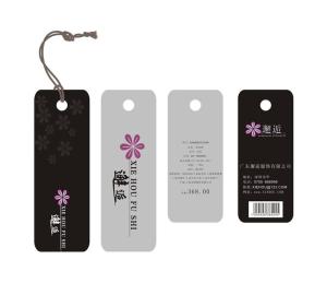 China Fashion Folded Clothing Thick 2mm Personalized Hang Tag Debossing wholesale