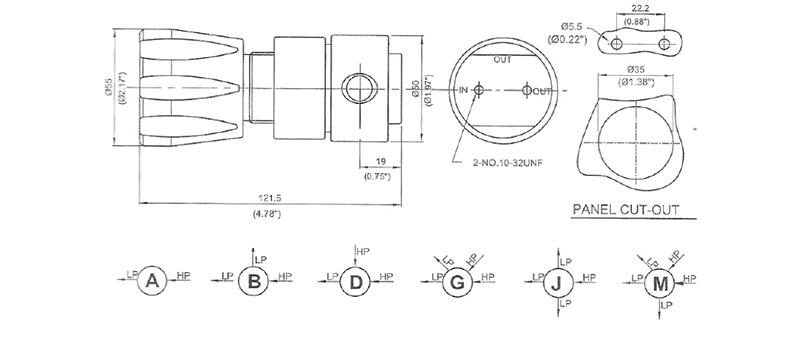 R11 Hydrogen Natural Gas Regulator , C2h2 Propane Panel Mounting Pressure Reducing Valve