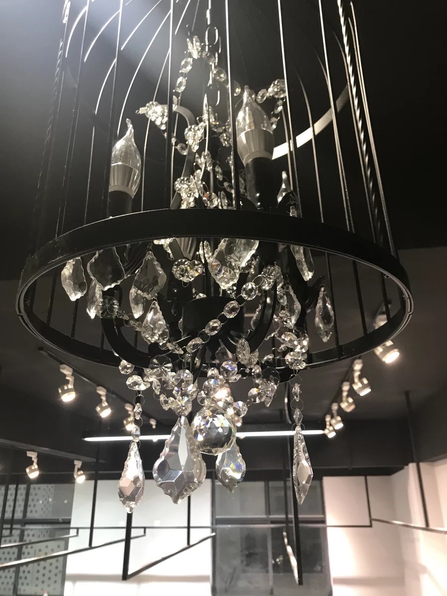 Antique Iron Luxury Vintage Cage Pendant Light 6500k 50/60 Hz For Coffee