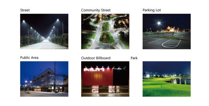 100-240V 100W 160LM/W IK10 LED Pole Street Light IP66