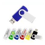 Custom Logo Swivel Metal Pen Drive 8Gb USB key for Corporate Gift