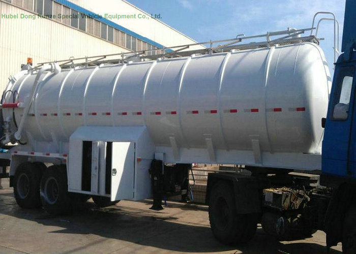 2 Axles Sewer Vacuum Suction Semi Trailer For Off Road And Oil Field Operation 20000L